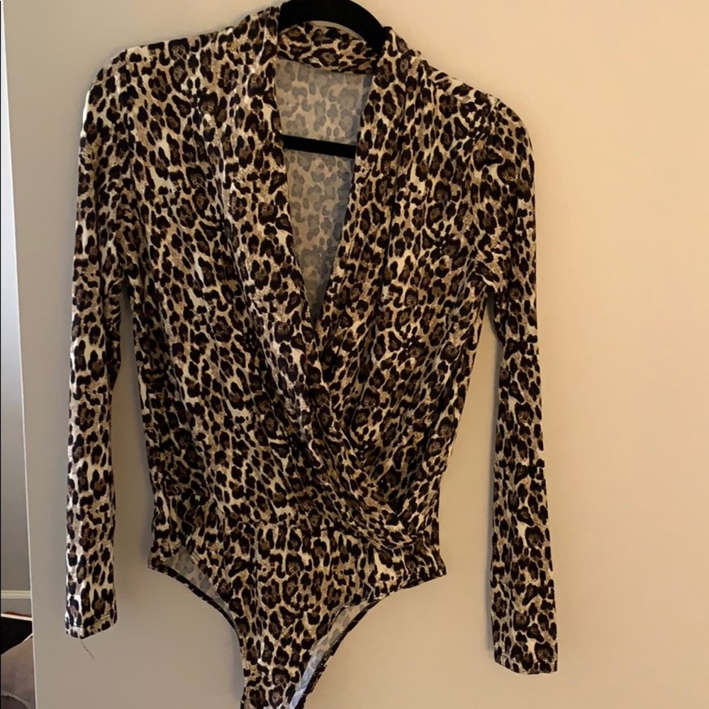Leopard print bodysuit